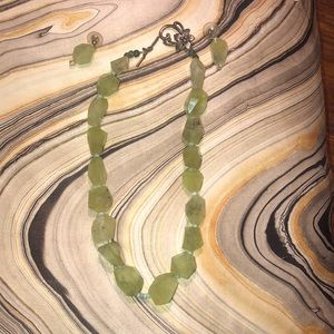 Goddess Natural Stone Necklace and Earrings.